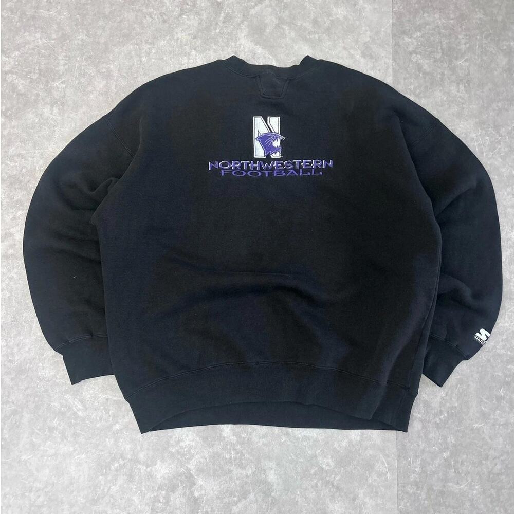 Vintage Northwestern University Black Starter Crewneck XL